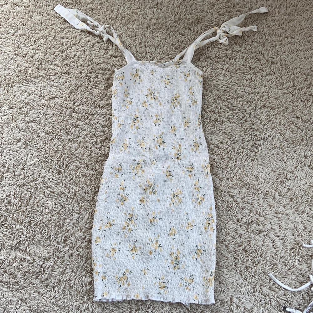 Garage white flower dress